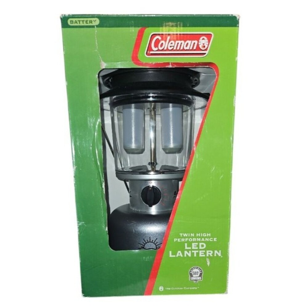 Coleman Twin High Performance LED Lantern 580 Lumens Battery Camping Light